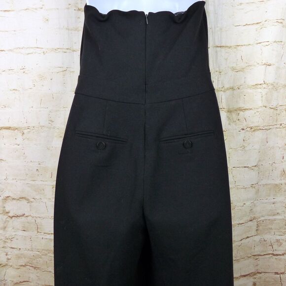 The Limited Scandal Collection Halter Jumpsuit Women 4 Black Wide Legs Altered - Picture 13 of 15